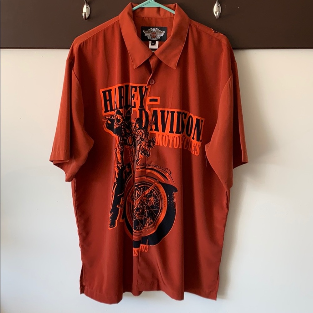 Harley Davidson Hawaiian Shirt